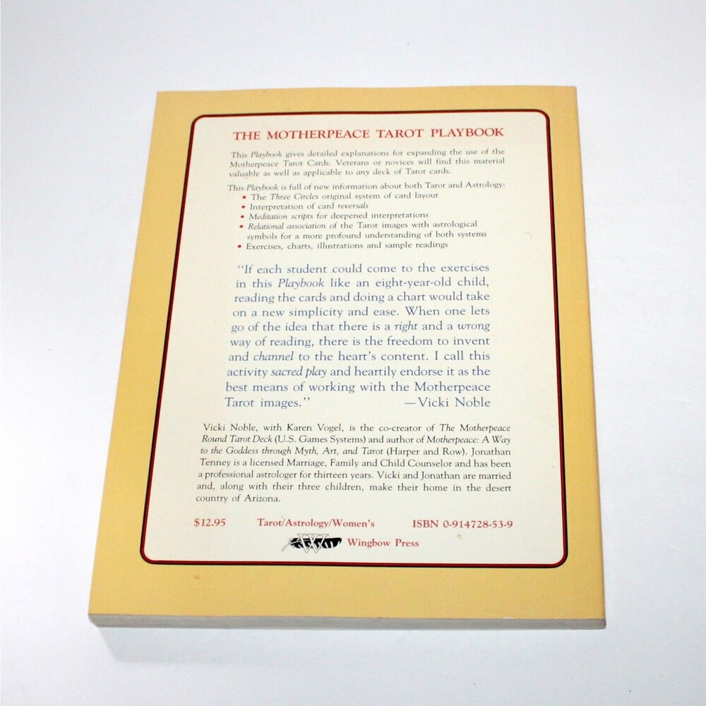 The Motherpeace Tarot Playbook + Round Deck 1988 1983 Vicki Noble Karen Vogel - Picture 6 of 9